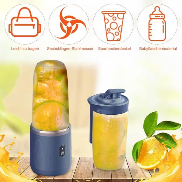 Smoothie-Maker Mixer Smoothie Maker To Go, Mini Standmixer Tragbar, Portable Blender – Bild 3