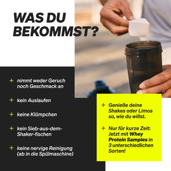 Protein Shaker BPA FREI – Bild 3