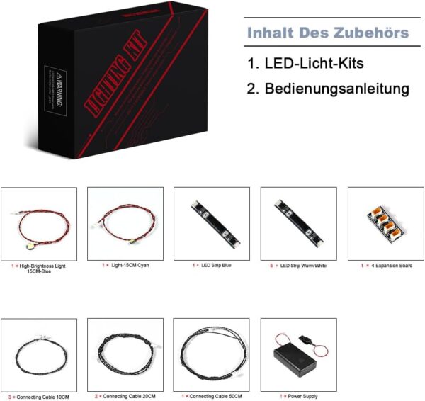 Led Licht Set Kompatibel mit Lego 76419 Hogwarts Castle and Grounds (Kein Lego), Dekorationsbeleuchtungsset Compatible with Lego Hogwarts Castle and Grounds Kreative Spielzeug - Standard Version – Bild 3