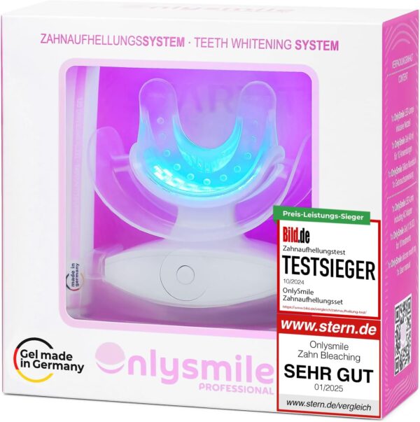 Zahnbleaching Set professionell | Testsieger 2024-2025 | All in One Teeth Whitening Kit für Weiße Zähne mit sofort Effekt | Sichere Zahnaufhellung Bleaching Zähne aufhellen | Zahn bleach set