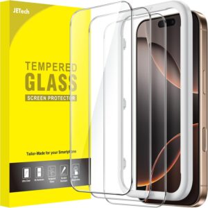 Schutzfolie für iPhone 16 Pro Max 6,9 Zoll, Gehärtete Glas Displayschutz mit Einfachem Installationswerkzeug, Hat Keinen Einfluss auf die Hülle, HD Klar, 3 Stück