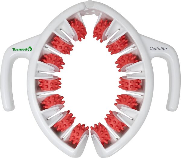CELLULITE Manuelles Anti-Cellulite Massagegerät, Made in Italy, patentiert, mit mechanischer Dreifachwirkung und Rollen, die die Haut anheben, komprimieren und dehnen, Oberschenkel und Gesäß