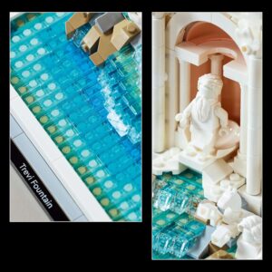 LEGO Architecture Trevi-Brunnen - Modell eines Wahrzeichens von Rom mit Minifiguren Skulpturen - Sammlerstück für das Büro und Wohnzimmer - Geschenk für Erwachsene und Architekturliebhaber 21062