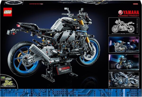 LEGO 42159 Technic Yamaha MT-10 SP Motorrad-Modellbausatz für Erwachsene, authentisches Fahrzeug-Modell mit 4-Zylinder-Motor, funktionsfähiger Lenkung und AR-App, Geschenk für Männer und Frauen – Bild 3