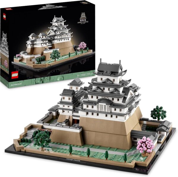 LEGO Architecture Burg Himeji, Modellbausatz für Erwachsene, Wahrzeichen-Kollektion, Set für Fans kreativer Gartenarbeit und japanischer Kultur, mit Kirschblütenbaum, Geschenk für Sie und Ihn 21060