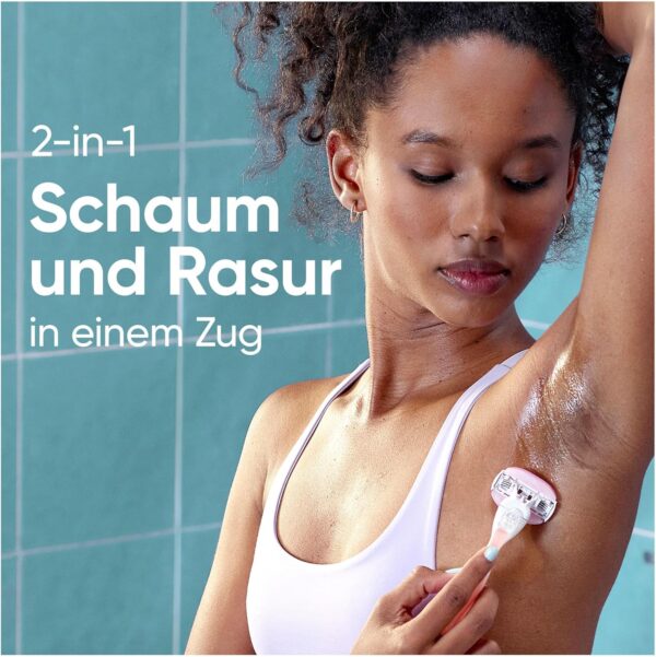 Gillette Venus ComfortGlide Spa Breeze Damenrasierer, 1 Ersatzklingen, rutschfestes, ergonomisches Handstück – Bild 3