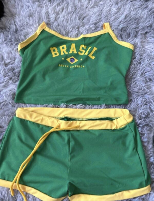Brasilien Outfit 2 teiler in M gebraucht – Bild 3