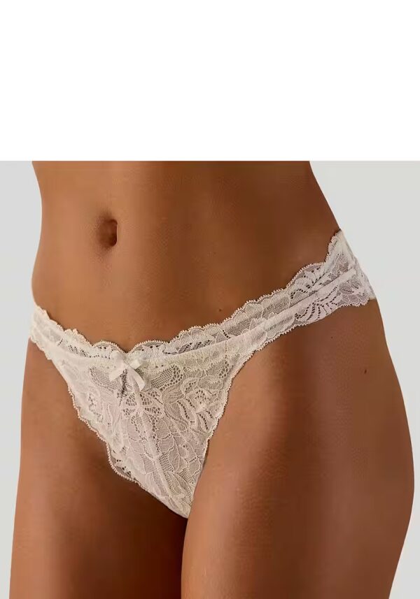LASCANA Tanga rundherum aus edler Spitze Größe 32/34