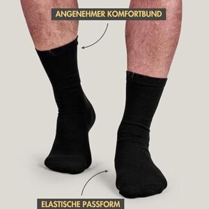 20 Paar Socken Herren und Damen, Baumwollsocken Schwarz oder Blau, Atmungsaktive Herrensocken