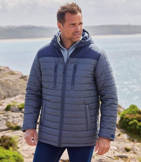 Blaue Steppjacke - Warm und leicht - Verfügbar – Bild 2