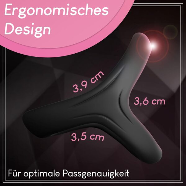 Premium Dreieckiger Penisring für eine längere und härtere Erektion,Penisring Dreier Cockring aus medizinischem Silikon Sexspielzeug Cockringe Bondage – Bild 3