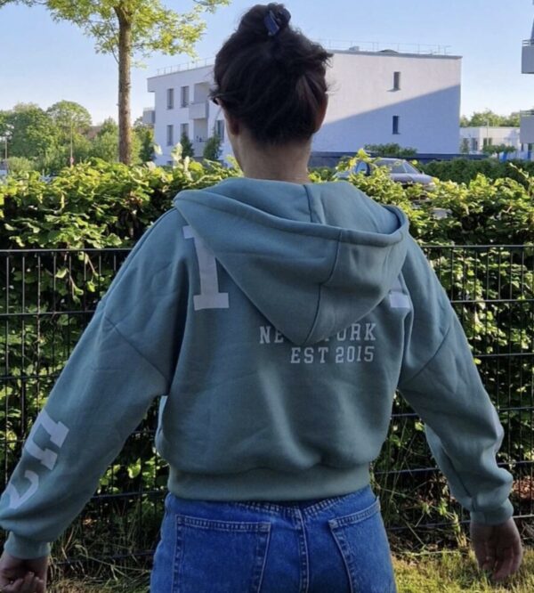 Jacke Damen türkis-hellblau gr M gebraucht – Bild 2