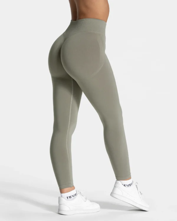 TEVEO Femme Sculpt Scrunch Leggings "Khaki" – Bild 2