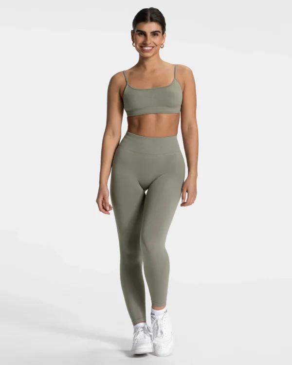 TEVEO Femme Sculpt Scrunch Leggings "Khaki"