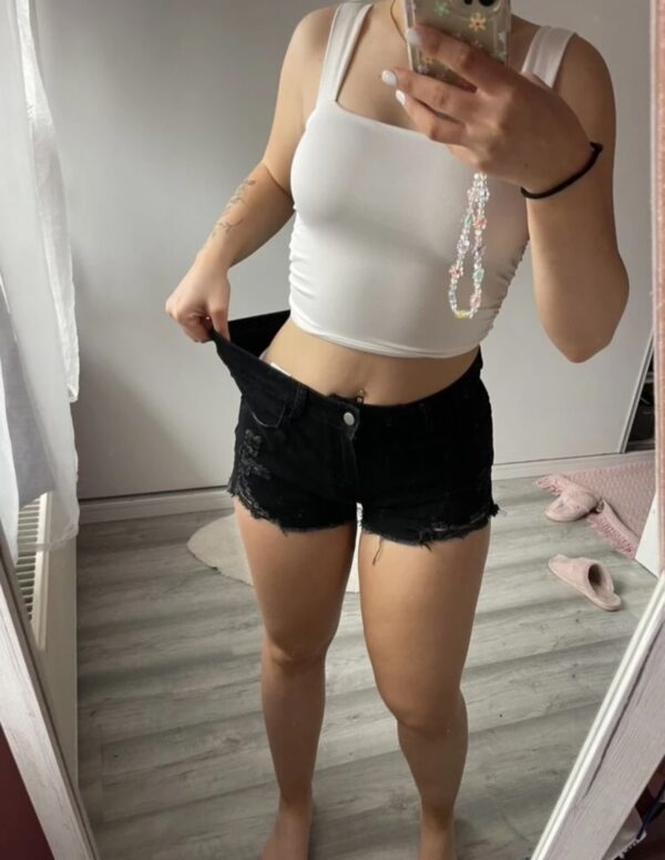 Shorts, hotpens Damen schwarz • L – Bild 2