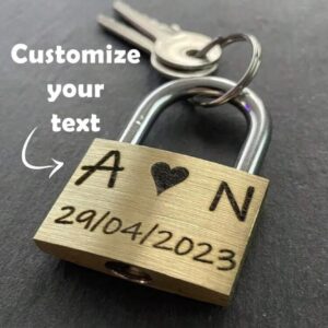 🔒 Personalisierbares Metall-Liebesschloss mit Gravur – Dein einzigartiger Liebesbeweis! 💘
