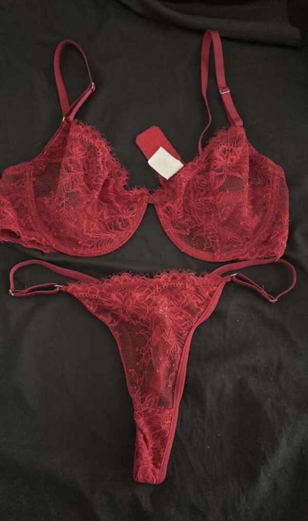 Elegantes Dessous-Set in Rot – Größe L