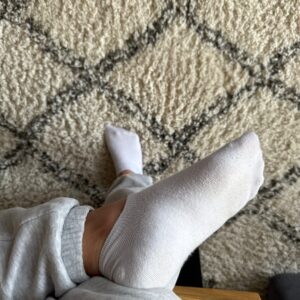Getragene Socken